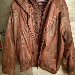 Wilsons Brown Leather Thinsulate Lined Leather Jacket Men's 2XLT